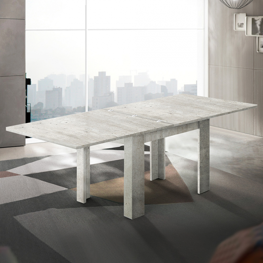 Foldable extendable dining table 90x90-180cm Jesi Style — 2