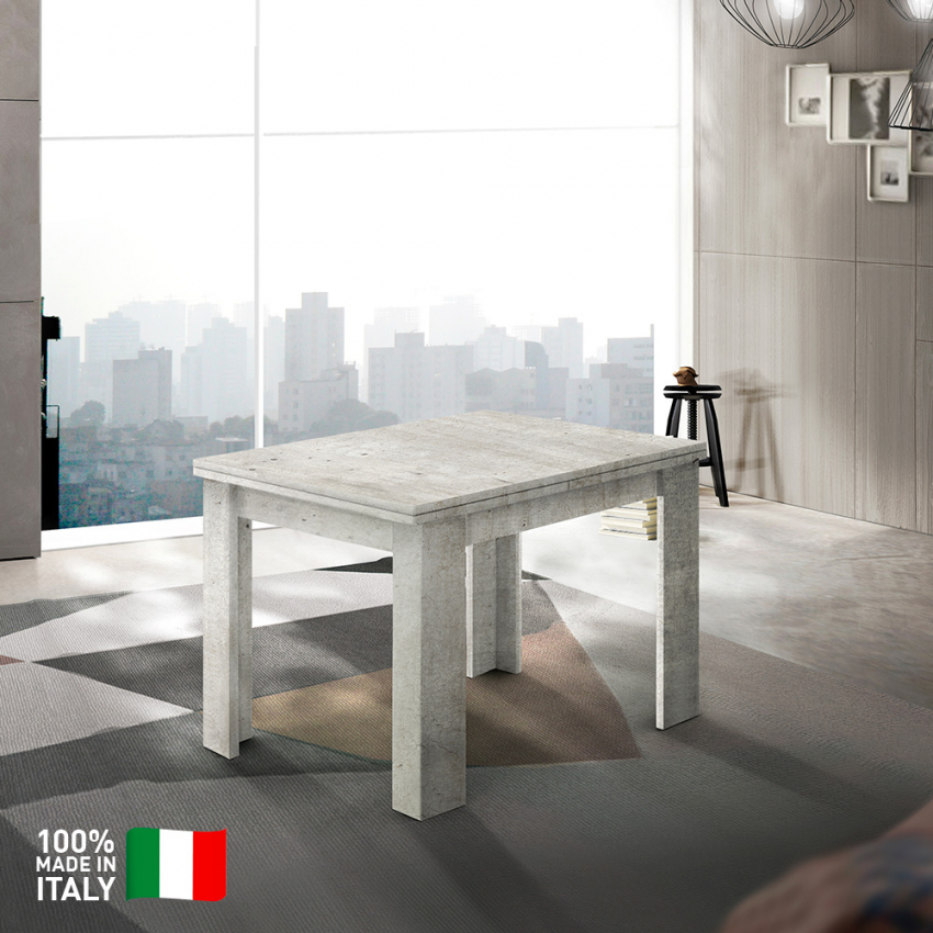 Foldable extendable dining table 90x90-180cm Jesi Style — 3