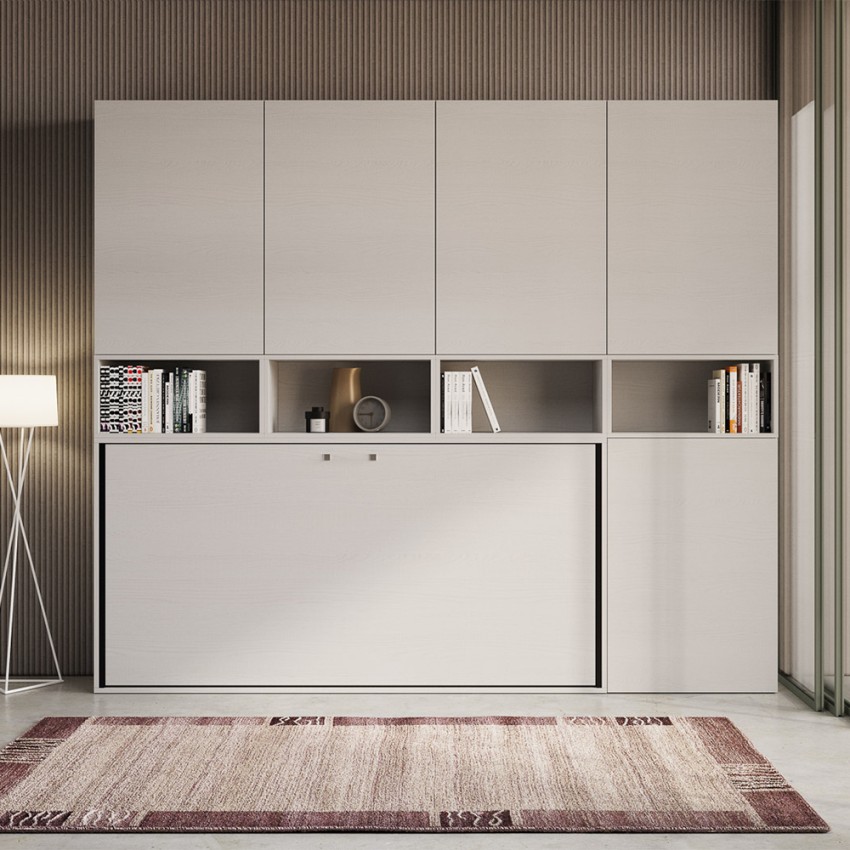 Itamoby Kando C Horizontal Single Murphy Bed Wall Unit with Storage — 5