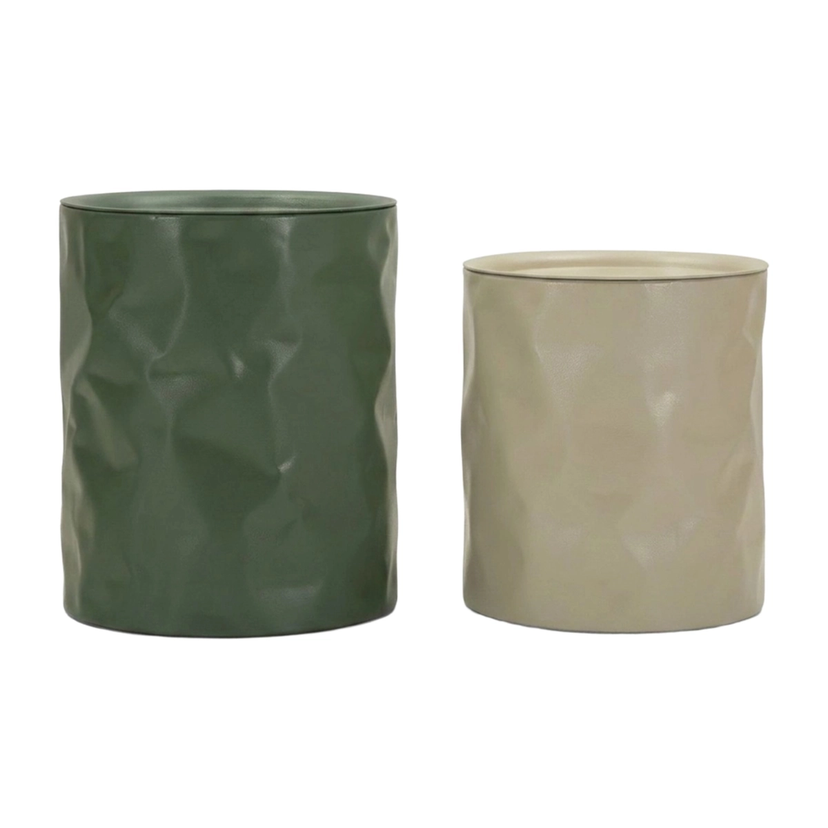 Set of 2 Norimberga M cylindrical metal coffee tables — 4