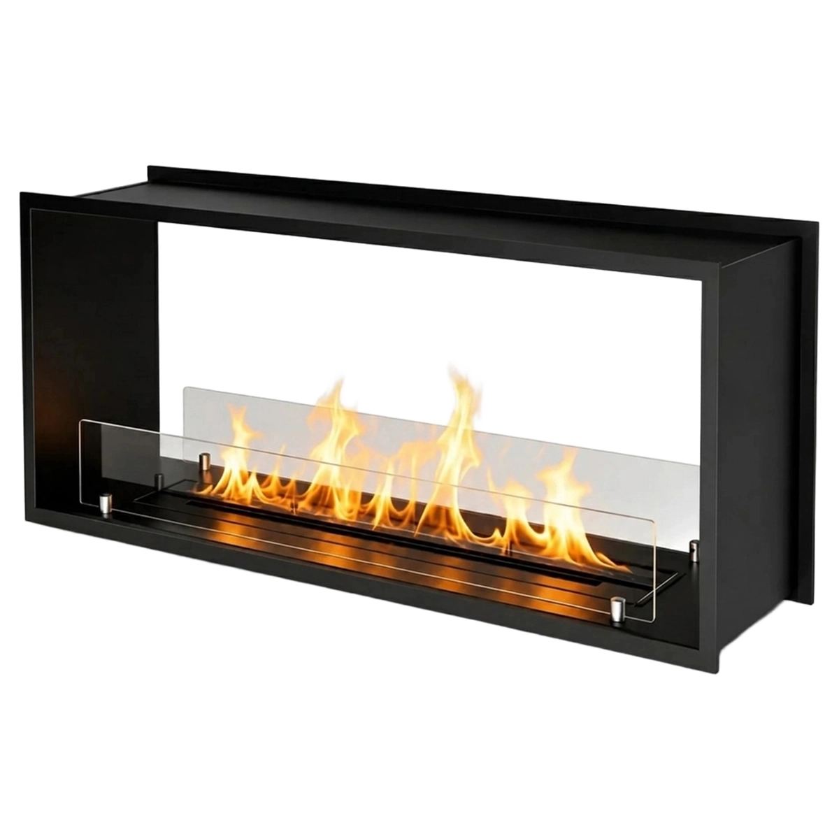 Venere120 Double-Sided Built-In Bioethanol Fireplace 120x50 — 4