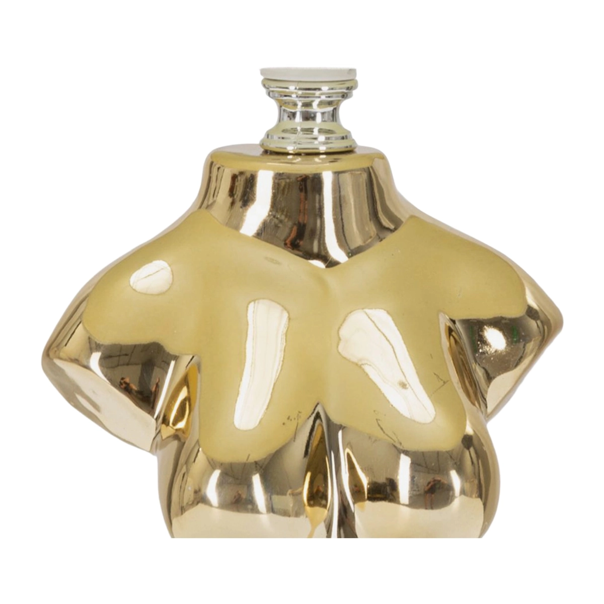 Glam Woman Ceramic Table Lamp with Fabric Shade — 6