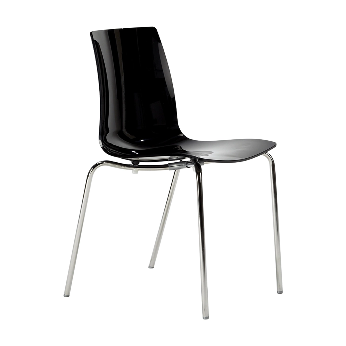 Set of 12 Lollipop Grand Soleil Chairs with Steel Legs for Cafes — 3