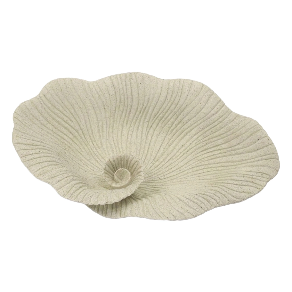 Sand Petal Silhouette Decorative Polyresin Centrepiece Bowl — 6