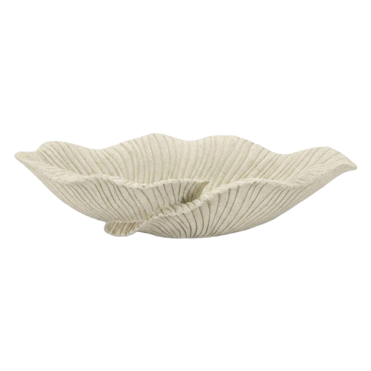 Sand Petal Silhouette Decorative Polyresin Centrepiece Bowl — 4