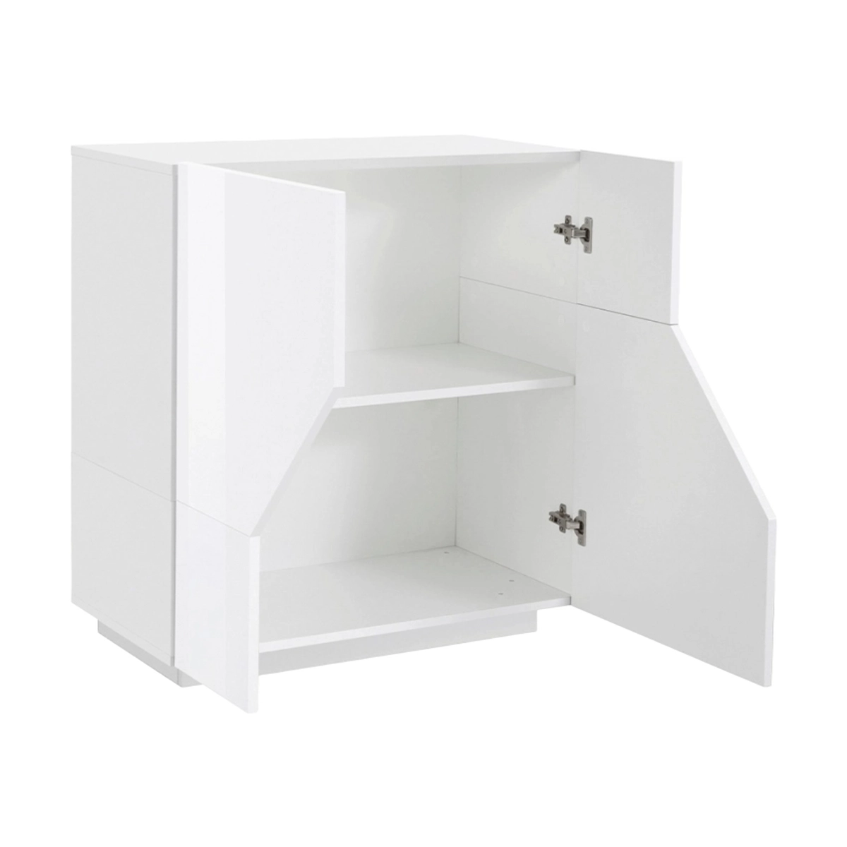 Modern Sideboard 80x43cm Glossy White 2 Doors Adara Web Furniture — 9