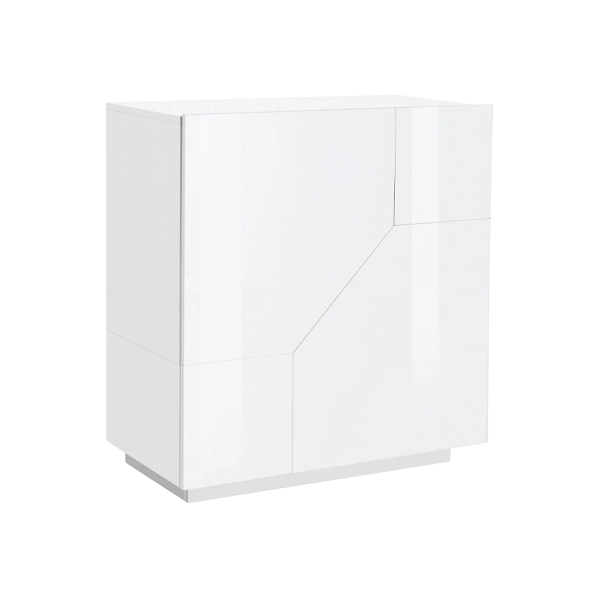 Modern Sideboard 80x43cm Glossy White 2 Doors Adara Web Furniture — 7
