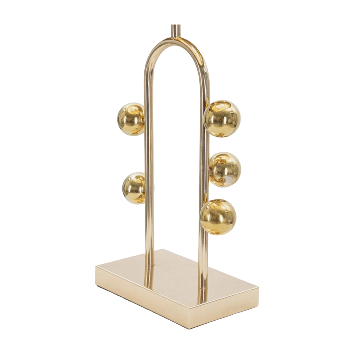 Bubble Table Lamp in Metal and Fabric with Spheres — 4