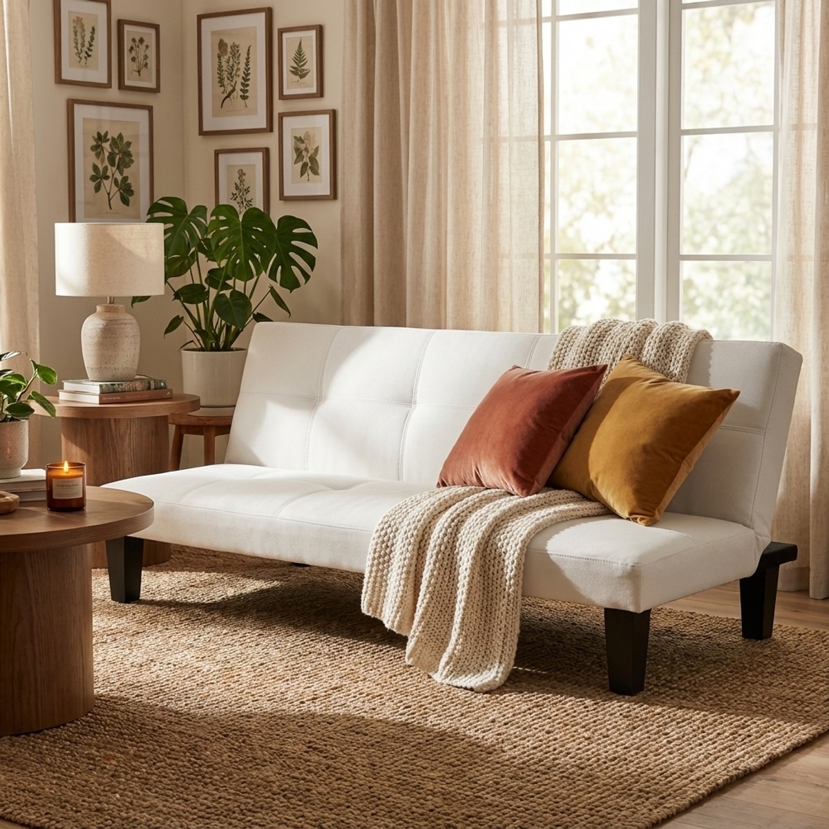 3 Seater Faux Leather Clic Clac Sofa Bed Topazio Modus Sofà — 2