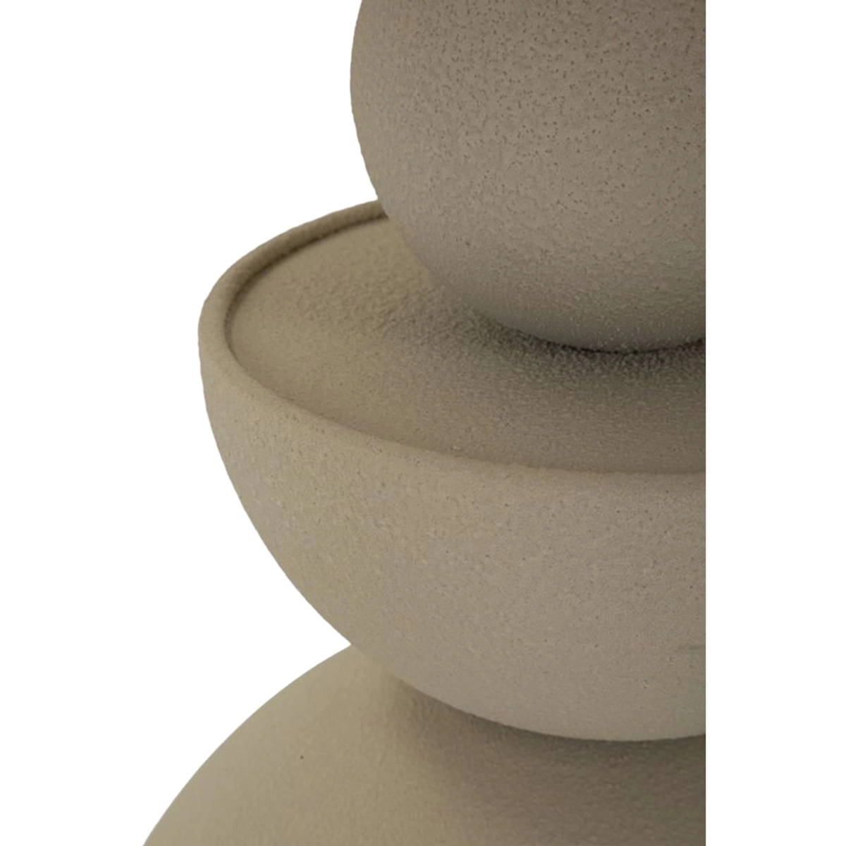 Round Mirrored Side Table with Sculptural Base Dune 50 — 7
