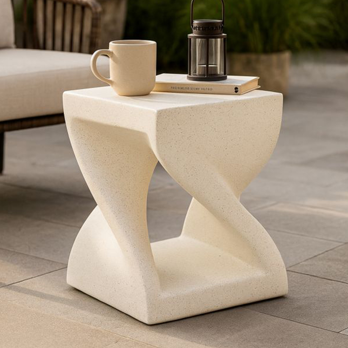 Modern Z Coffee Table in MGO with Twisted Design — 2