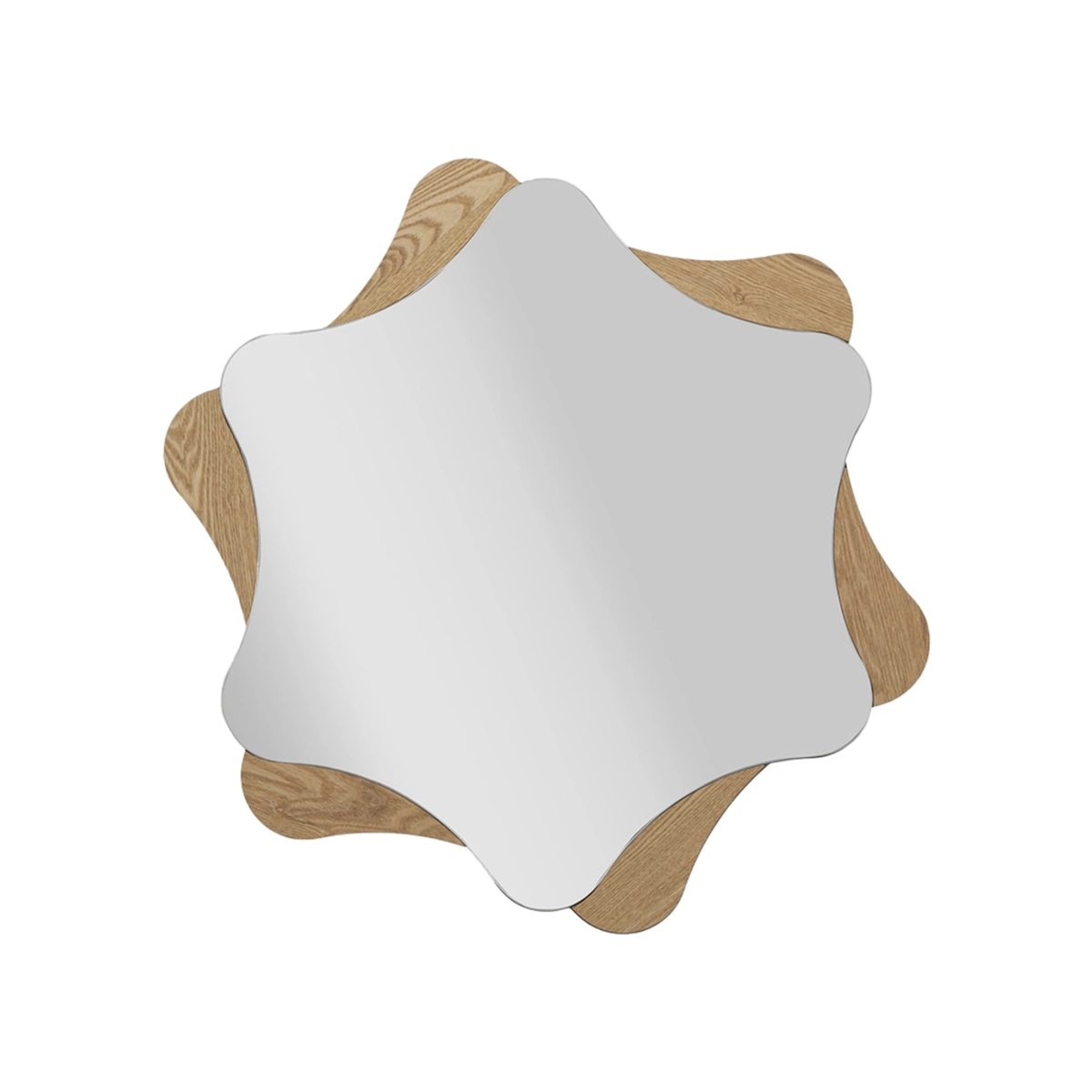 Star Shaped Decorative Wall Mirror in MDF and Glass Star — 4