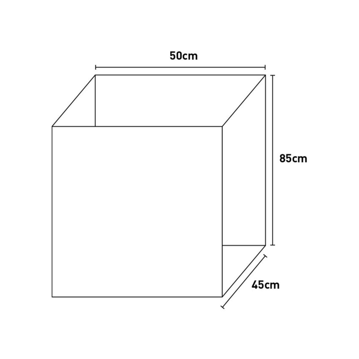 Indoor & Outdoor Laundry Cabinet with Sink and Washboard 45x50 cm — 4