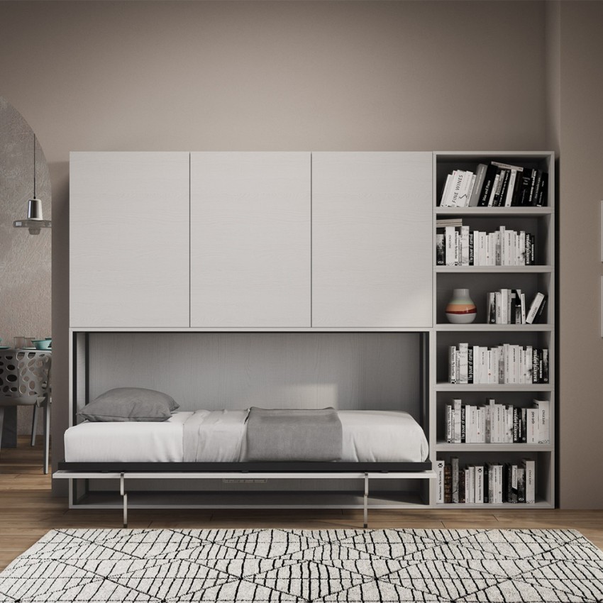 Kando G horizontal single foldaway bed with wardrobe Itamoby — 5