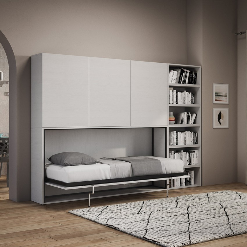 Kando G horizontal single foldaway bed with wardrobe Itamoby — 2