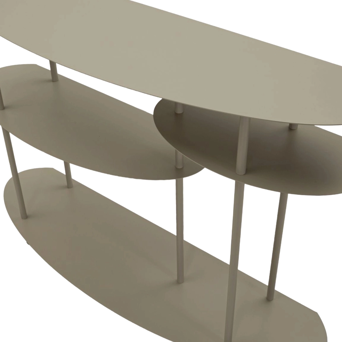 Multi-Tier Hallway Console Table in Metallo Saturno Plus — 4
