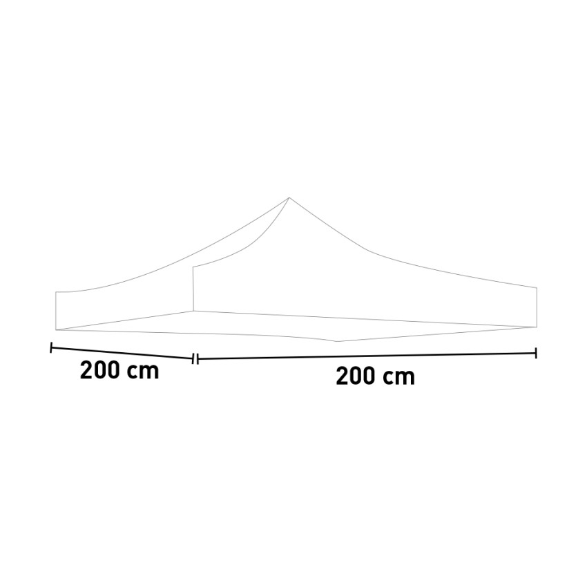 Replacement canopy top for 2x2m folding gazebo white Divina Garden — 2
