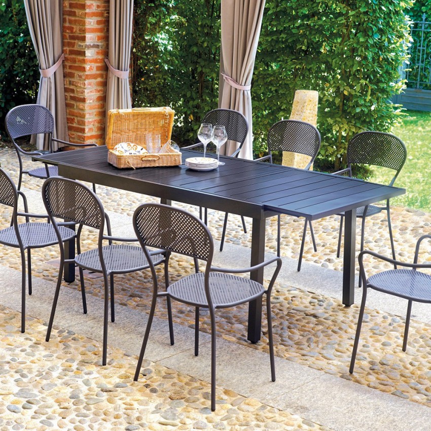 Extendable garden dining table 150-210x95 cm Hilda Kedels — 2