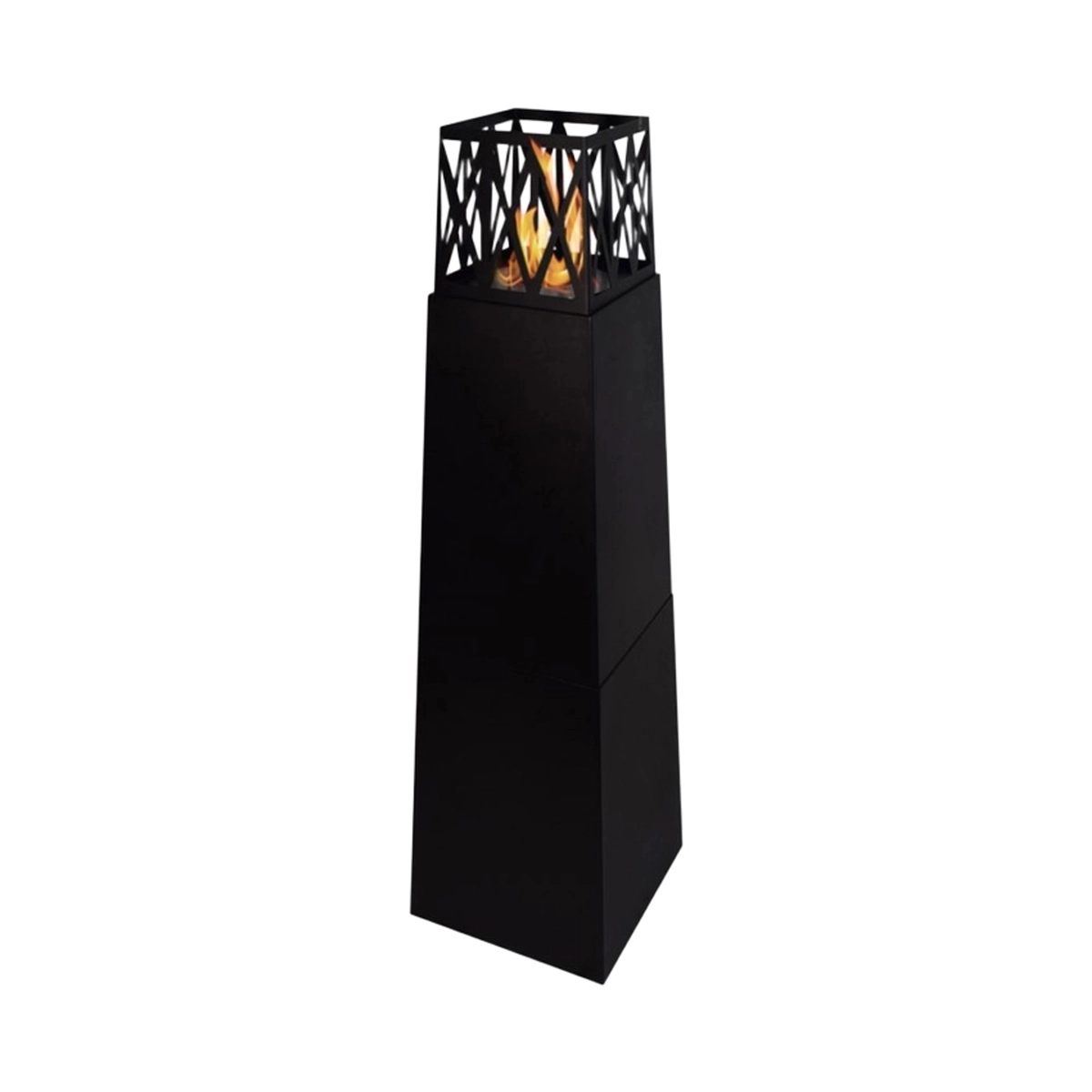 Divina Fire Vulcano Freestanding Column Bioethanol Fireplace for Garden — 3