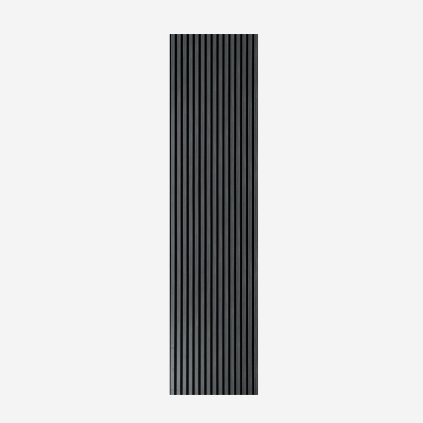 Set of 4 Acoustic Wall Panels 240x60cm Ebony Wood Kover-E — 3