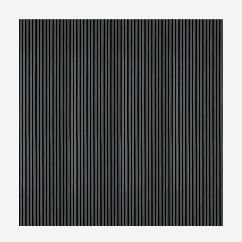 Set of 4 Acoustic Wall Panels 240x60cm Ebony Wood Kover-E — 4