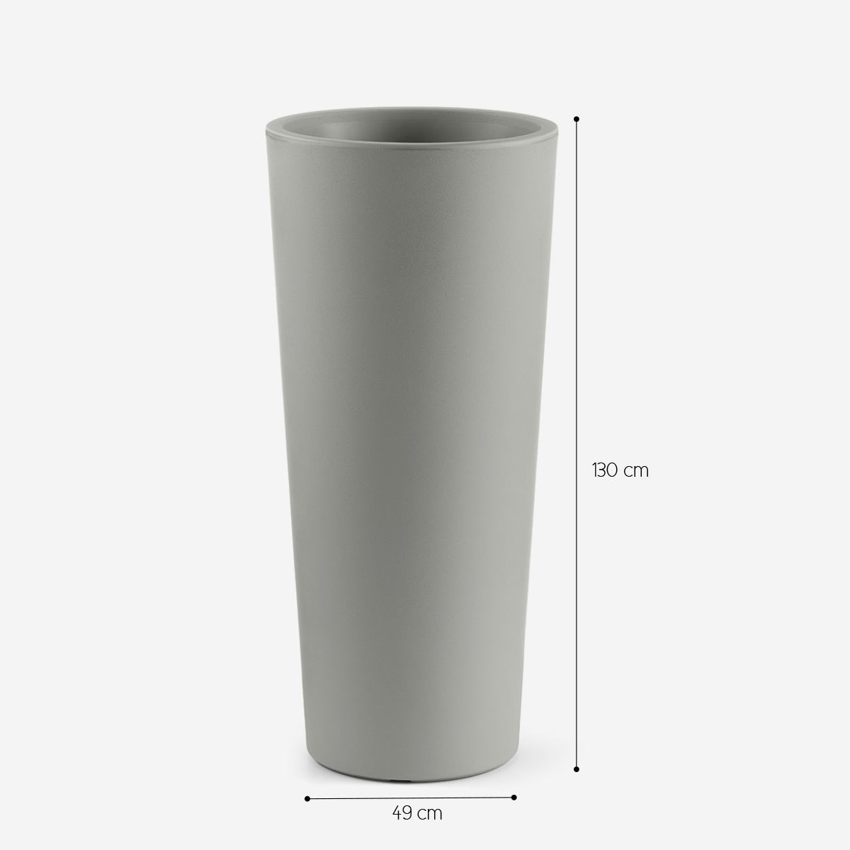 Gaia 130 LYXO Tall Outdoor Lighted Planter Polietilene LED RGBW — 4