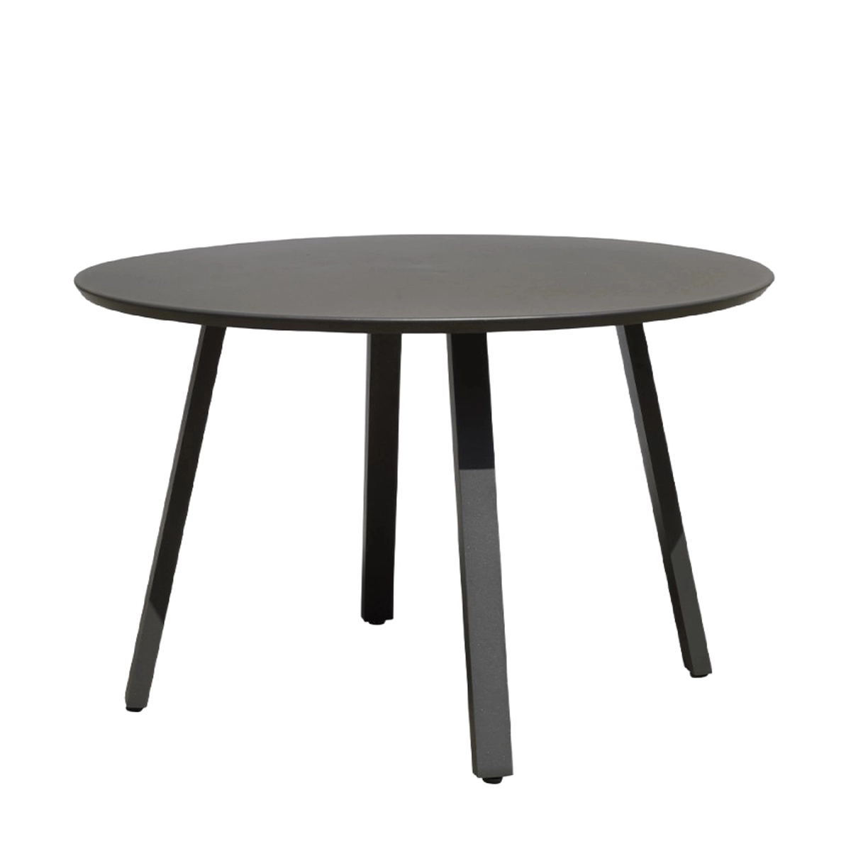 Modern Round Outdoor Dining Table Anthracite 120cm Akron Kedels — 1