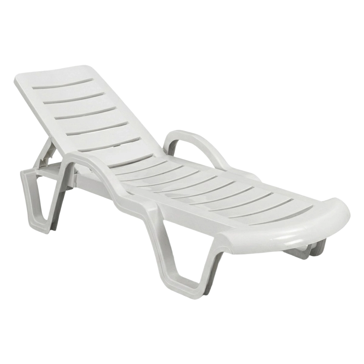 Set of 18 Resort Professional Plastic Pool Sun Loungers — 4