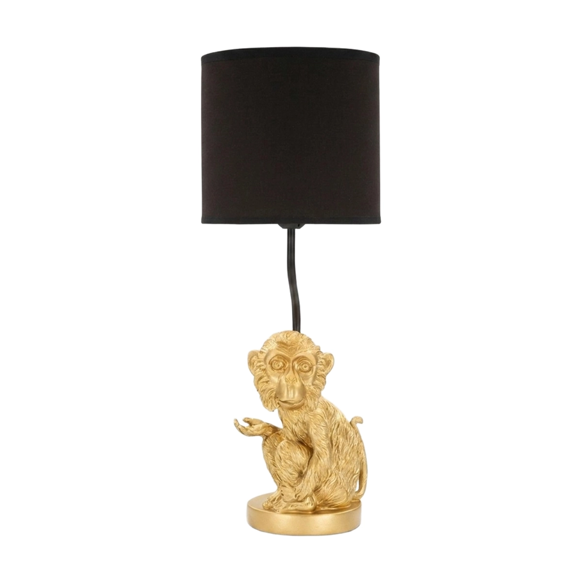Scimmia Seduta decorative table lamp with lampshade — 1
