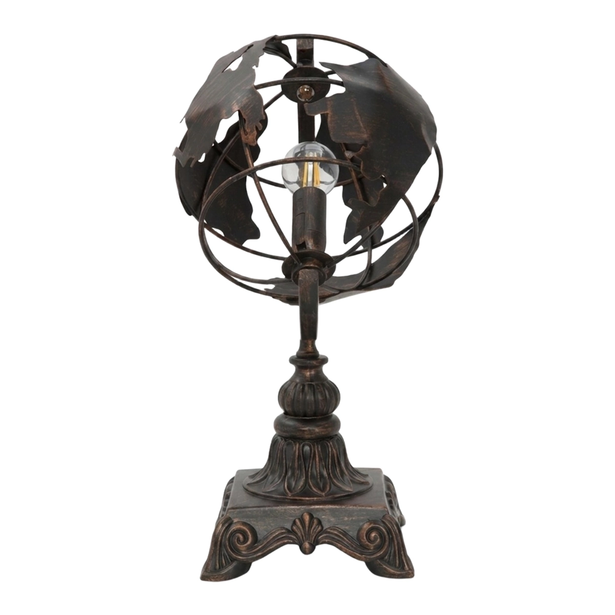World Industry Mauro Ferretti Iron Globe Table Lamp — 5