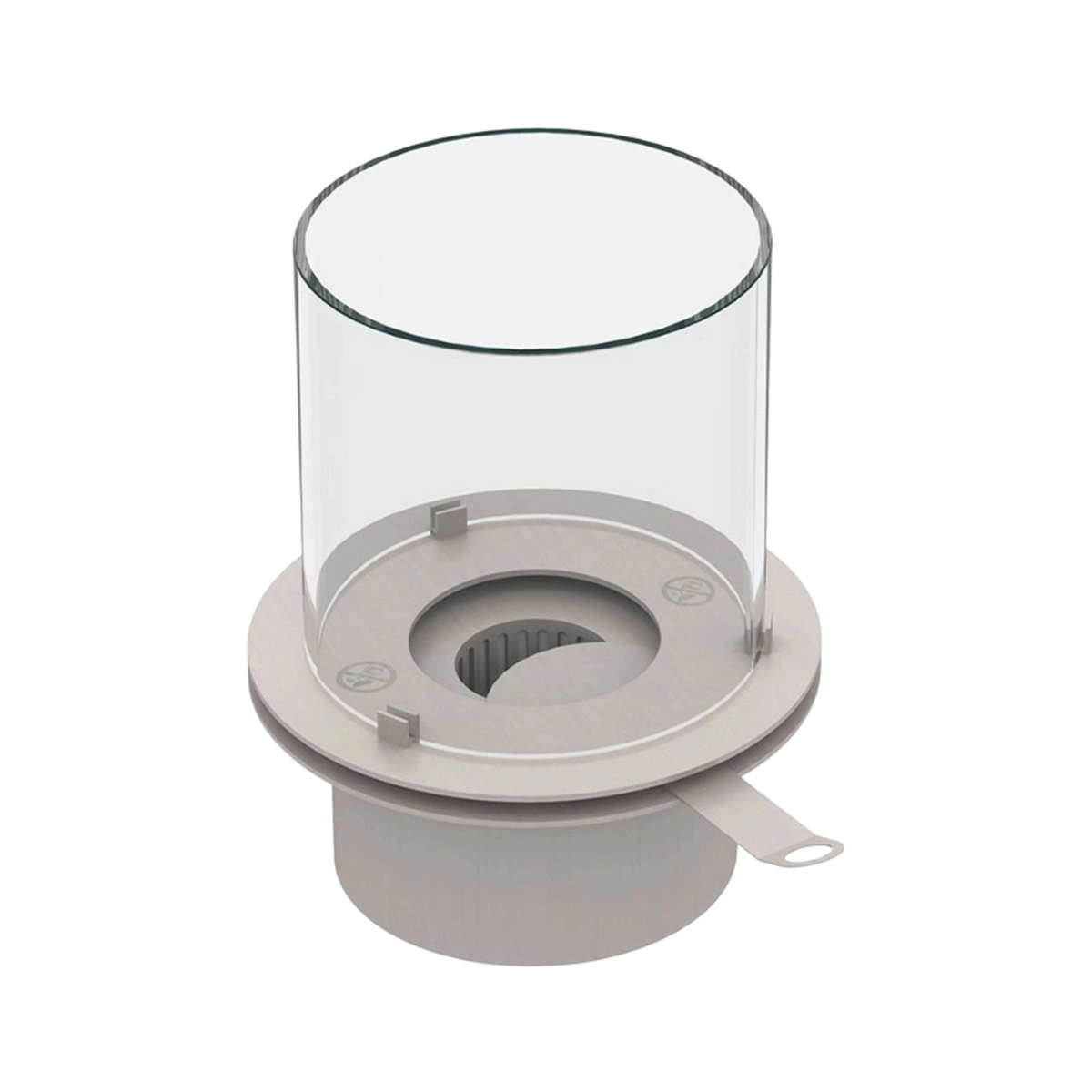Round Stainless Steel Bioethanol Fireplace with Tempered Glass — 3