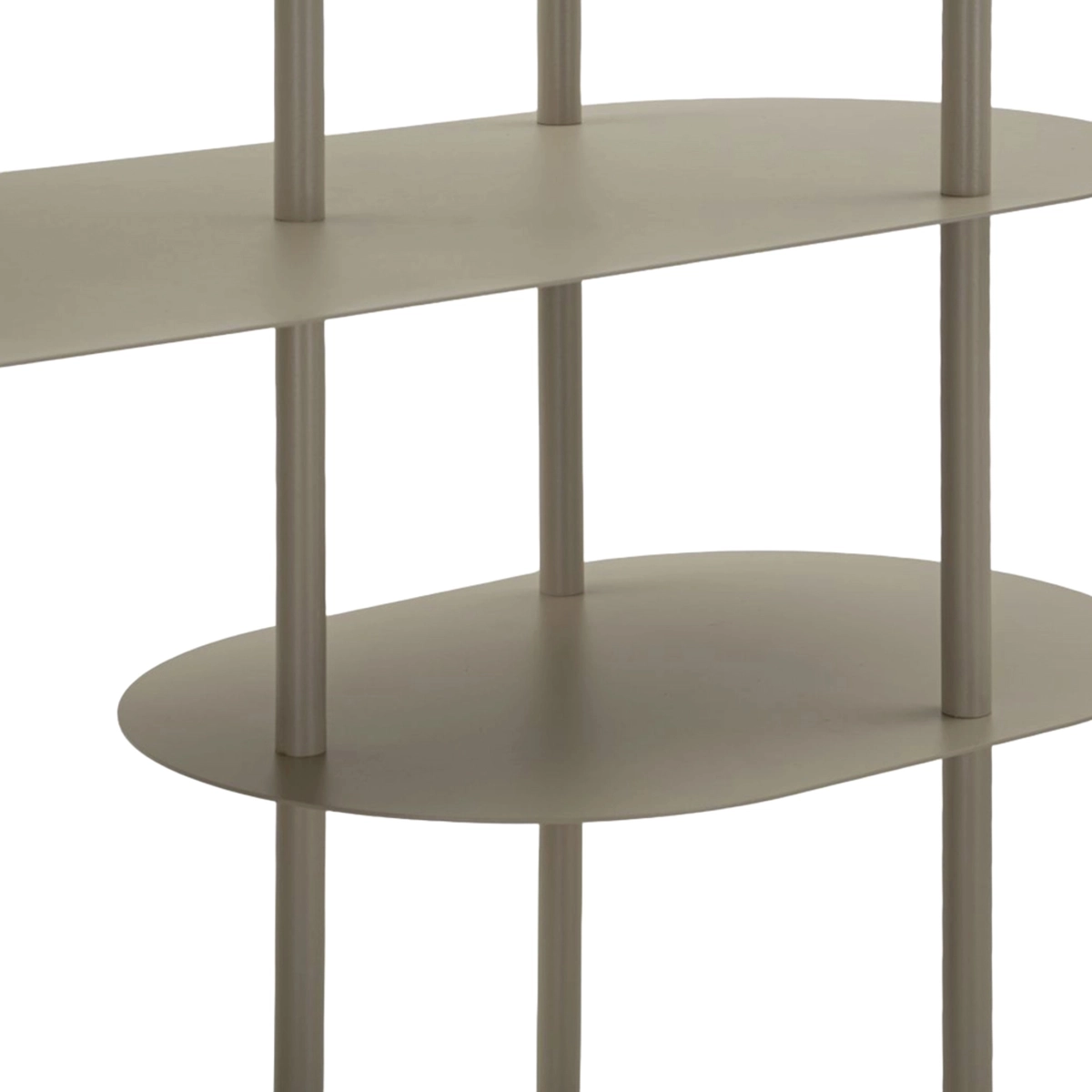 Saturno Modern Metal Bookcase with 5 Shelves — 4