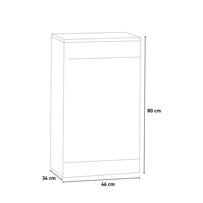 Bedside Table with 1 Door and Drawer Drew Sarmog — 4