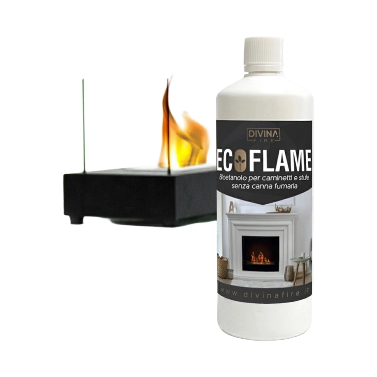 Ecoflame Bioethanol Fuel for Fireplaces Set of 4 x 5L Cans — 4