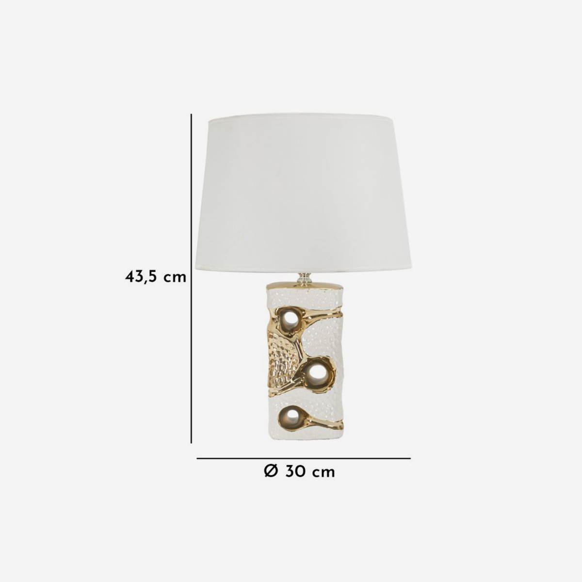 Florida table lamp in Ceramica with fabric lampshade — 6
