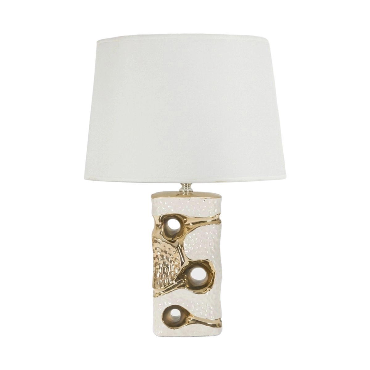 Florida table lamp in Ceramica with fabric lampshade — 1