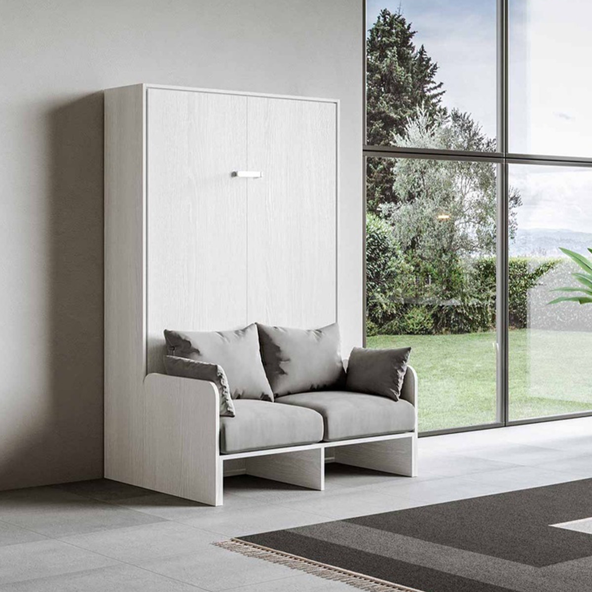 French Wall Bed with Integrated Sofa Sofà Kentaro 140x190 — 3