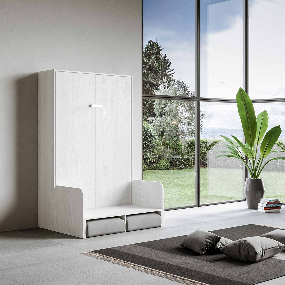 French Wall Bed with Integrated Sofa Sofà Kentaro 140x190 — 5
