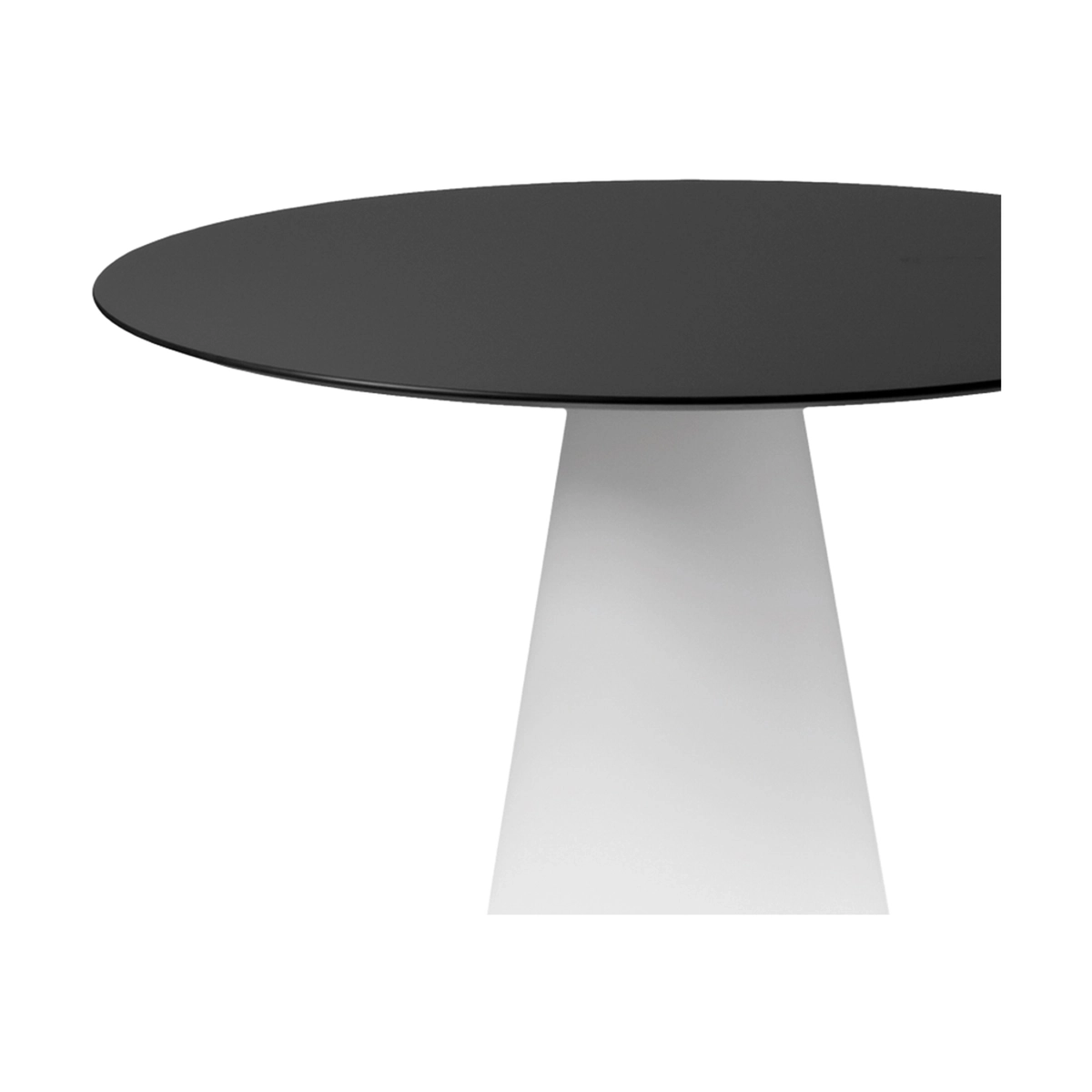 Round HPL Table Top in Anthracite Tiffany — 2