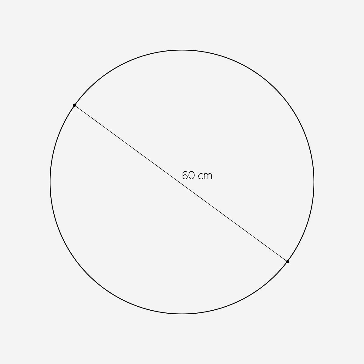 Round HPL Table Top in Anthracite Tiffany — 4