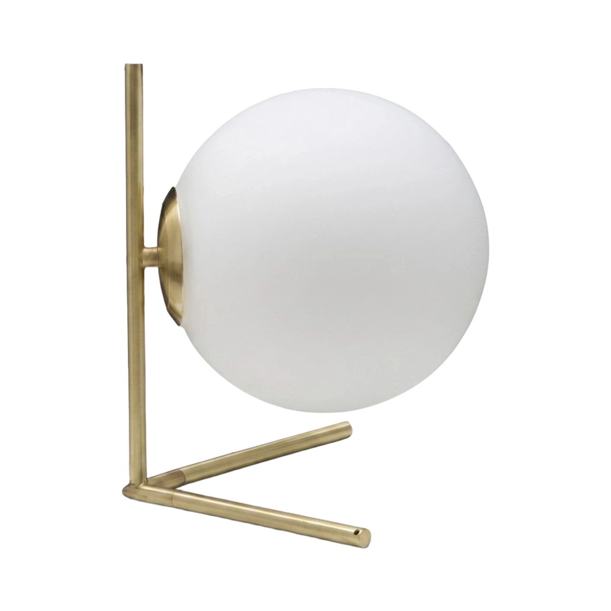 Glamy Low Metal and Vetro Sphere Table Lamp — 1