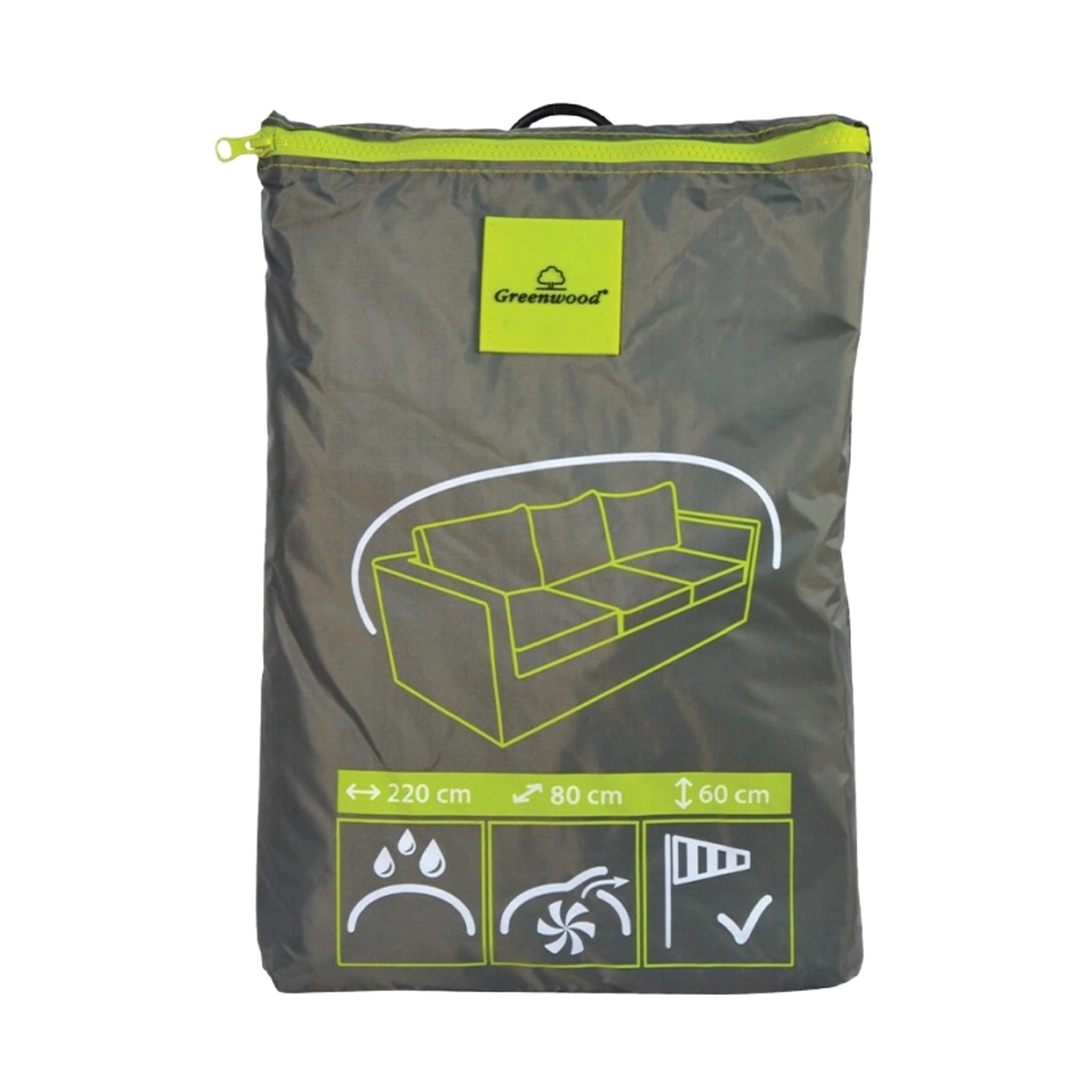 Waterproof garden cover for 3-seater outdoor sofa 220x80x60cm Kedels CVD06 — 1
