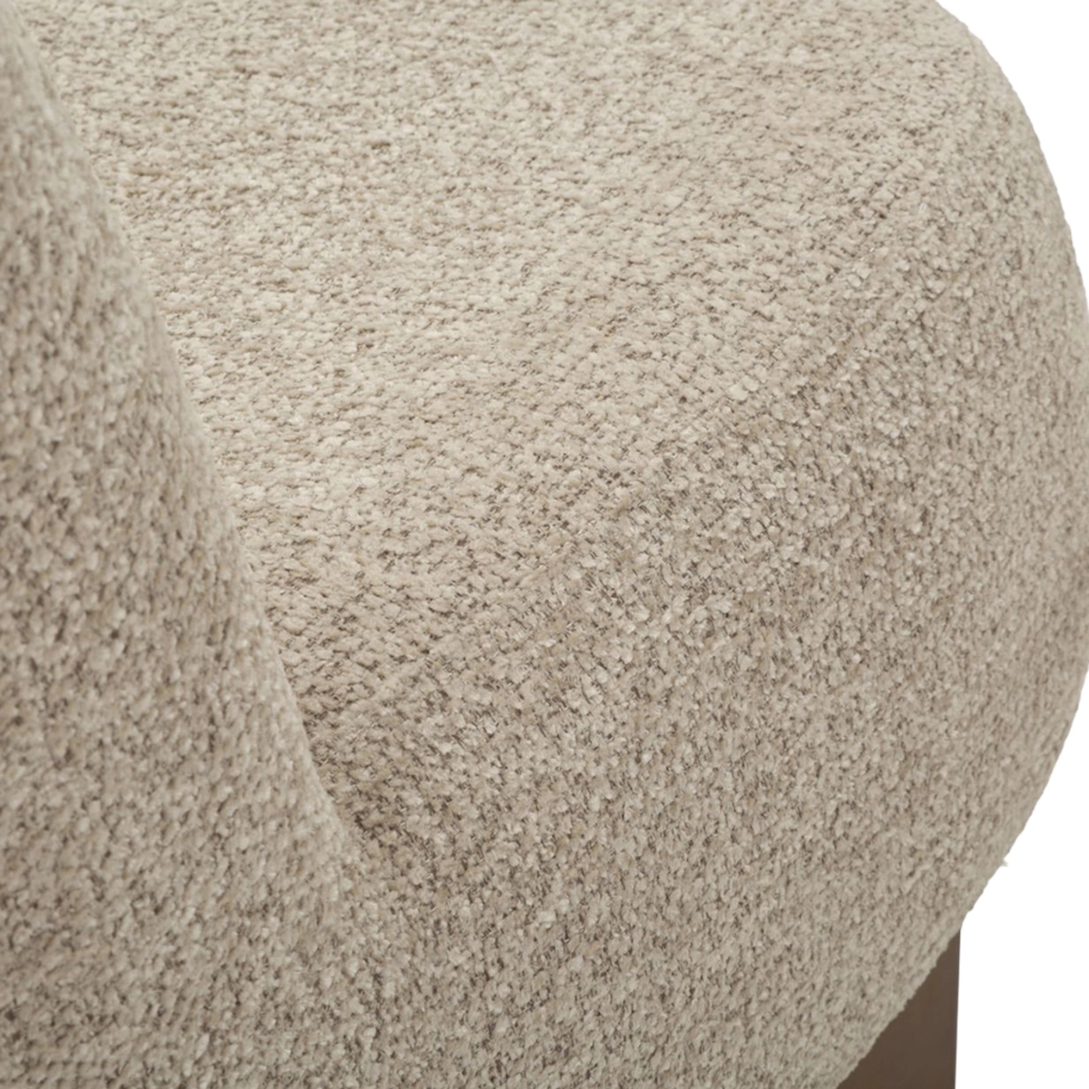 Kyoto Poise Poltrona Japandi Bouclé Accent Armchair — 6