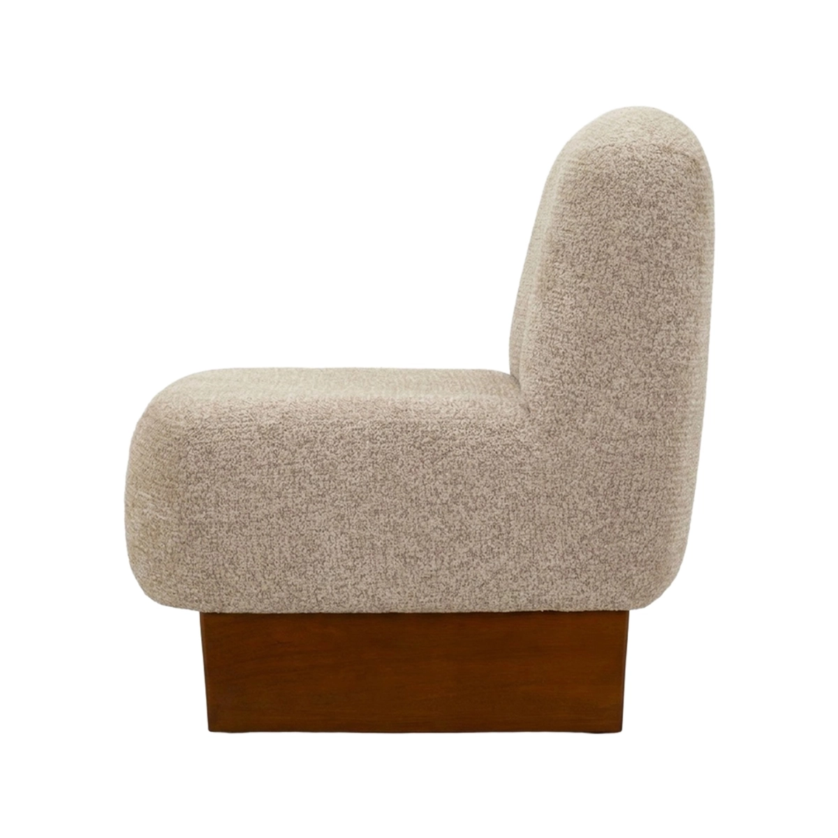 Kyoto Poise Poltrona Japandi Bouclé Accent Armchair — 4