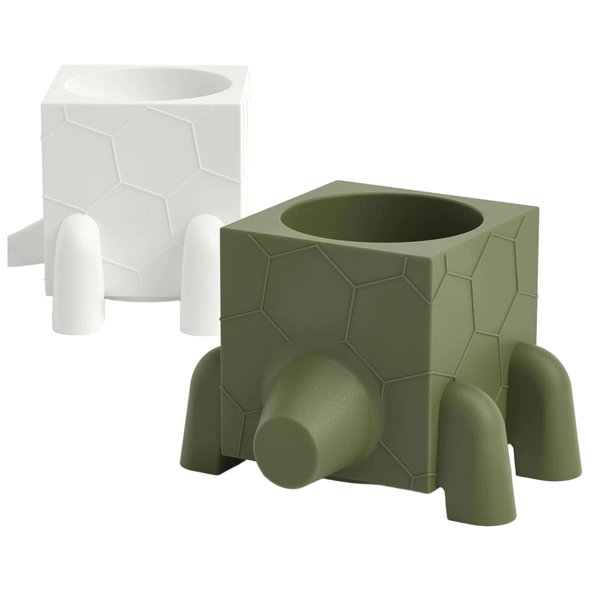 Modern Outdoor Planter in Polyethylene Ruga LYXO — 3