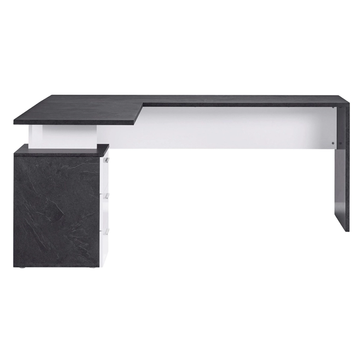 Modern corner desk 180x160 with 3 drawers New Selina Report — 6