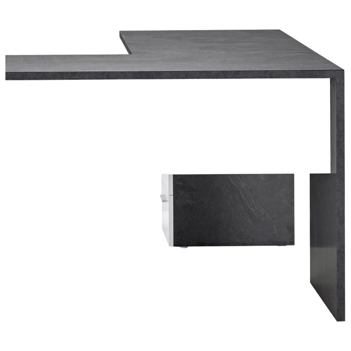 Modern corner desk 180x160 with 3 drawers New Selina Report — 8