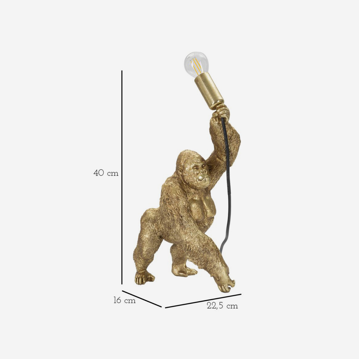 Gorilla Decorative Table Lamp in Resina — 3