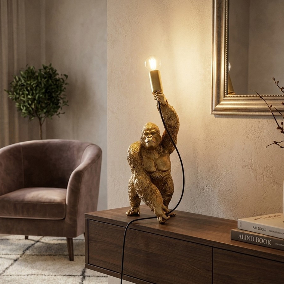 Gorilla Decorative Table Lamp in Resina — 2