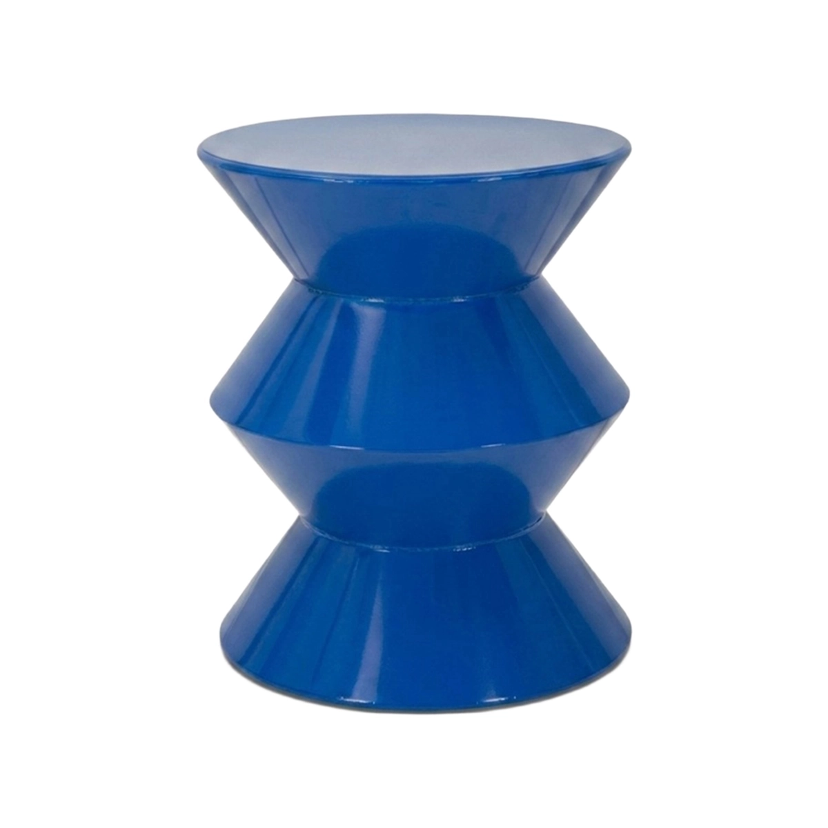 Mauro Ferretti Zag round metal side coffee table — 1